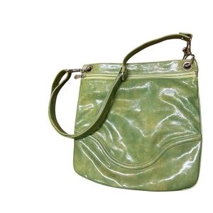 Christopher Kon NWOT Sleek Green Shoulder Bag with Glossy Finish